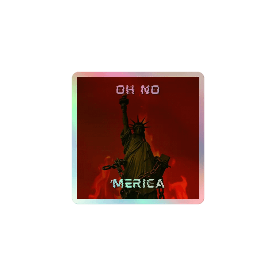 "MERICA BURNING STICKER product image (1)