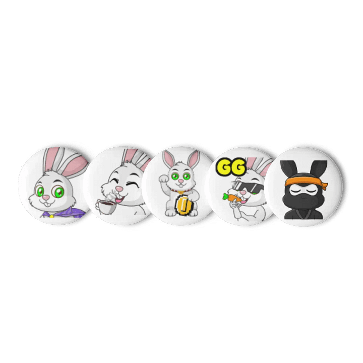 Bunny Army Pin Set product image (3)