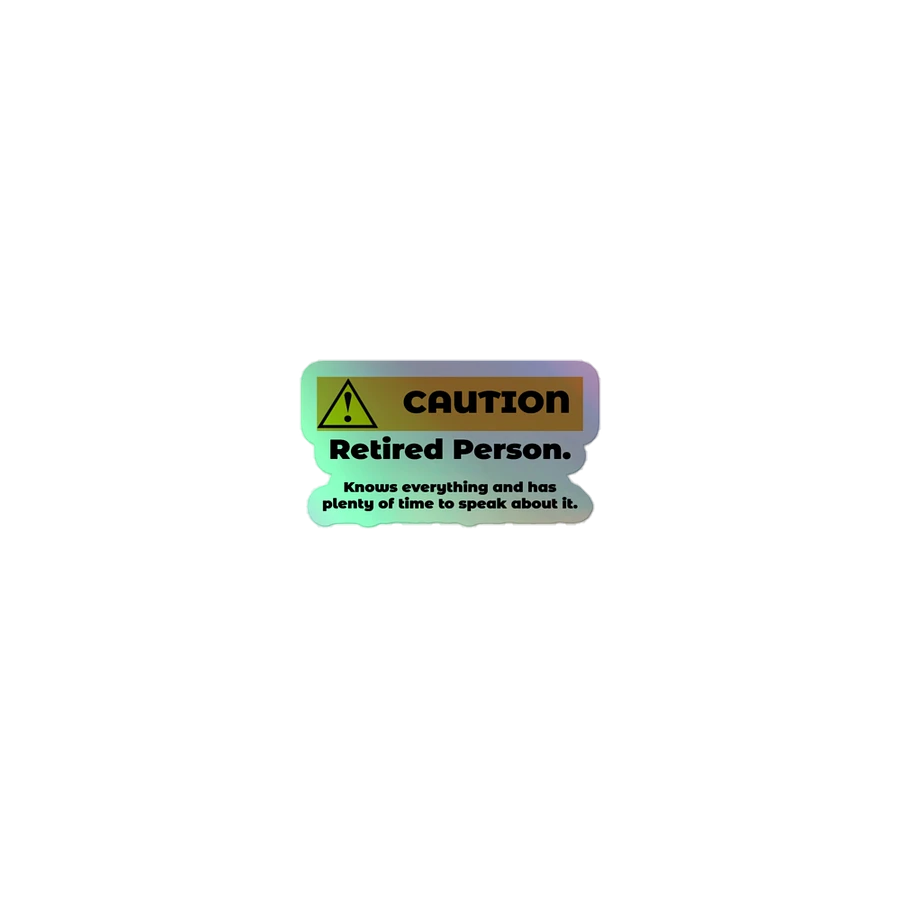 Caution Retired Person product image (1)