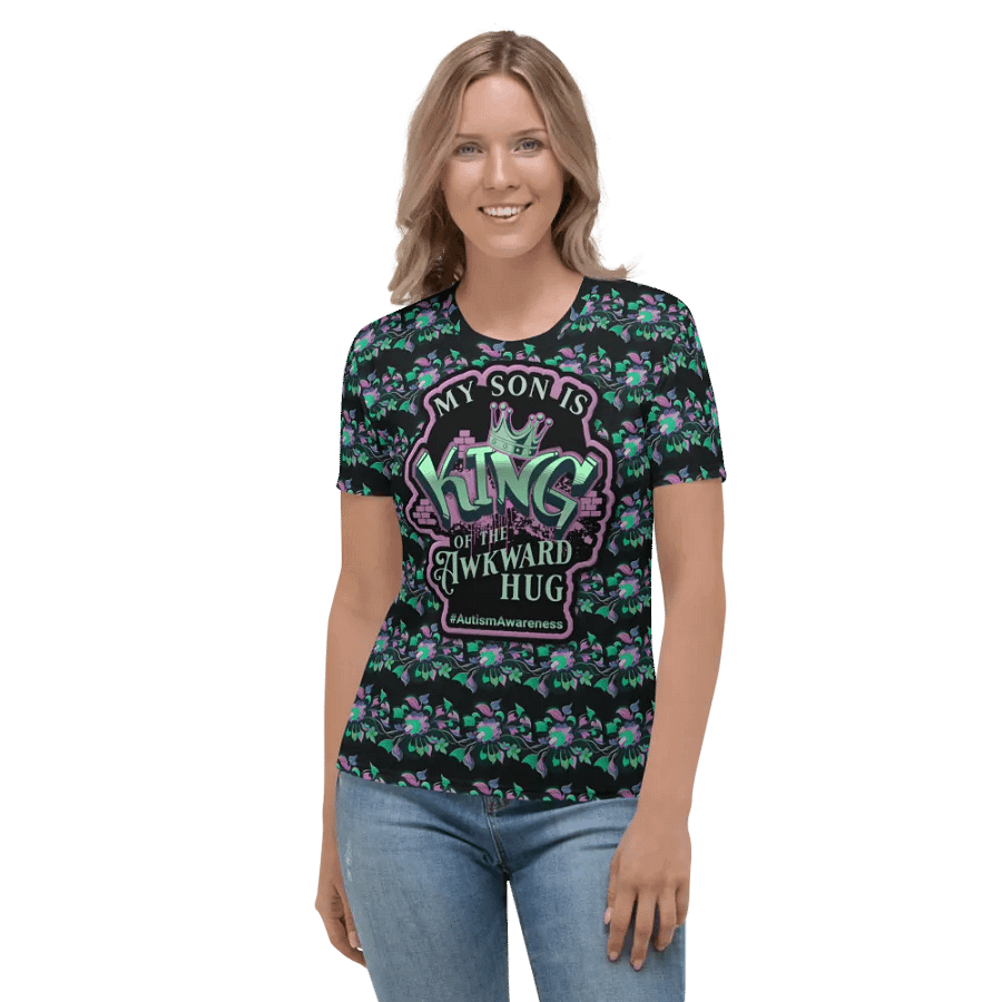 King of the Awkward Hug #Autism Awareness All Over Print T-shirt product image (7)