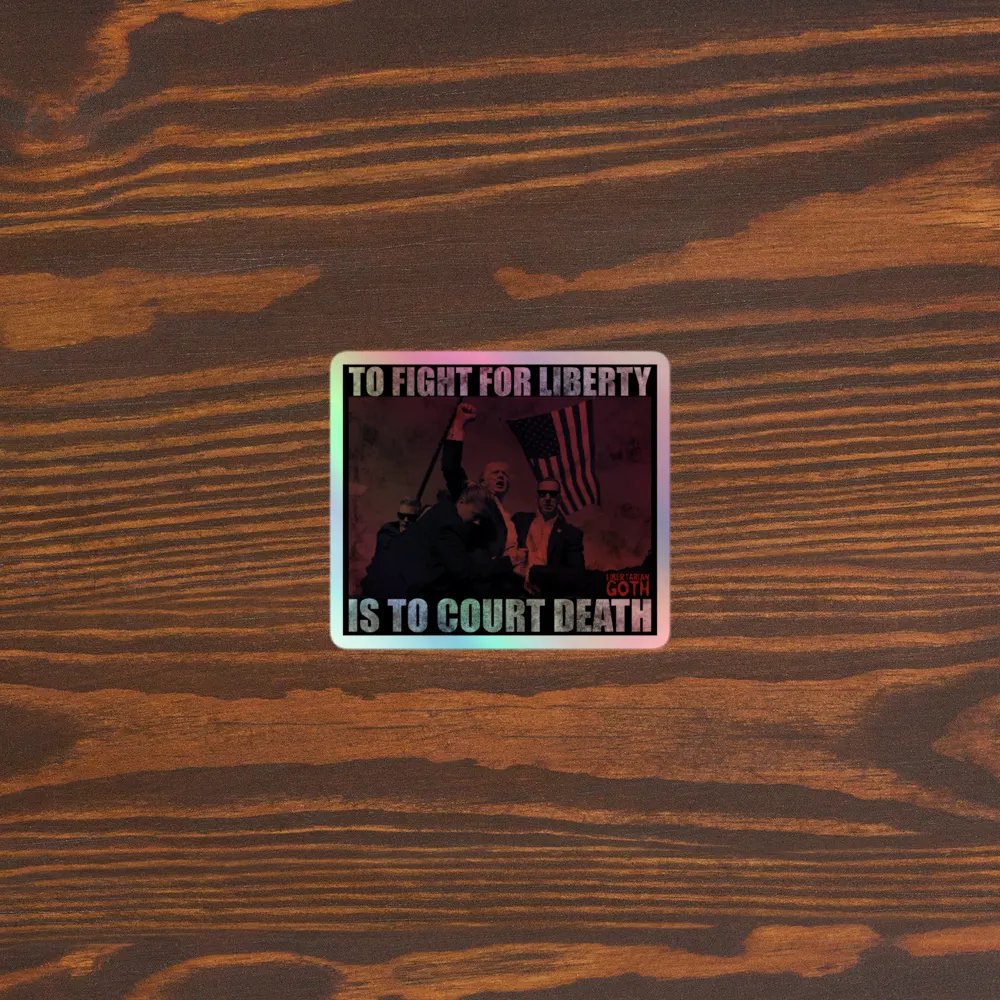 Courting Death - Trump Holographic Sticker product image (3)