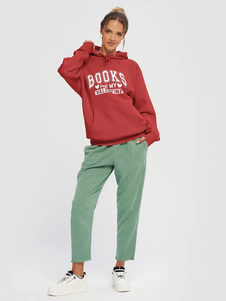 Books Are My Valentine – Cozy Unisex Hoodie product image (2)