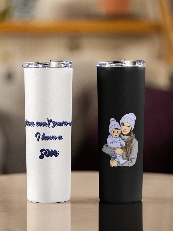 Stay Refreshed, Mama - Tumbler for Boy Moms - Blue eyes, Blonde hair product image (1)