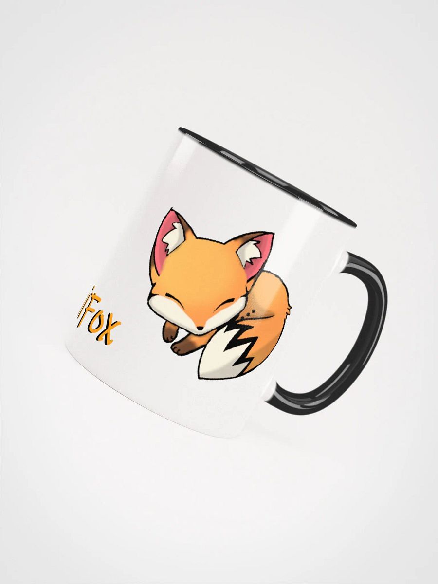 Sleepy Fox Ceramic Mug with Color Inside product image (4)
