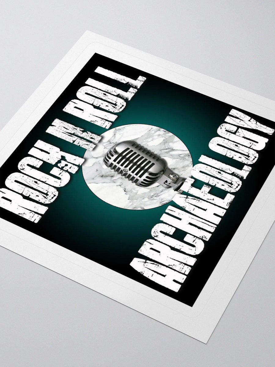 Vintage Rock N Roll Archaeology Kiss Cut Stickers product image (7)