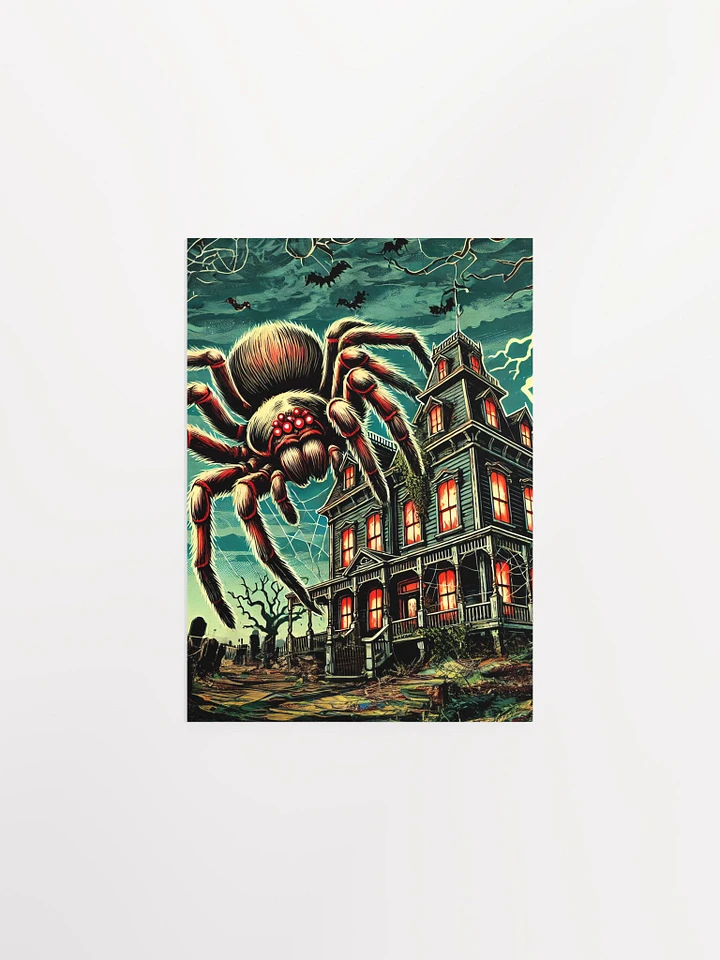 Giant Spider Haunted House Premium Matte Poster product image (2)