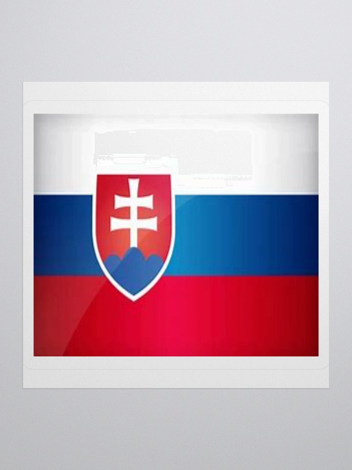 Slovakia Flag Sticker - Durable Vinyl for Indoor Use - Multiple Sizes Available product image (3)