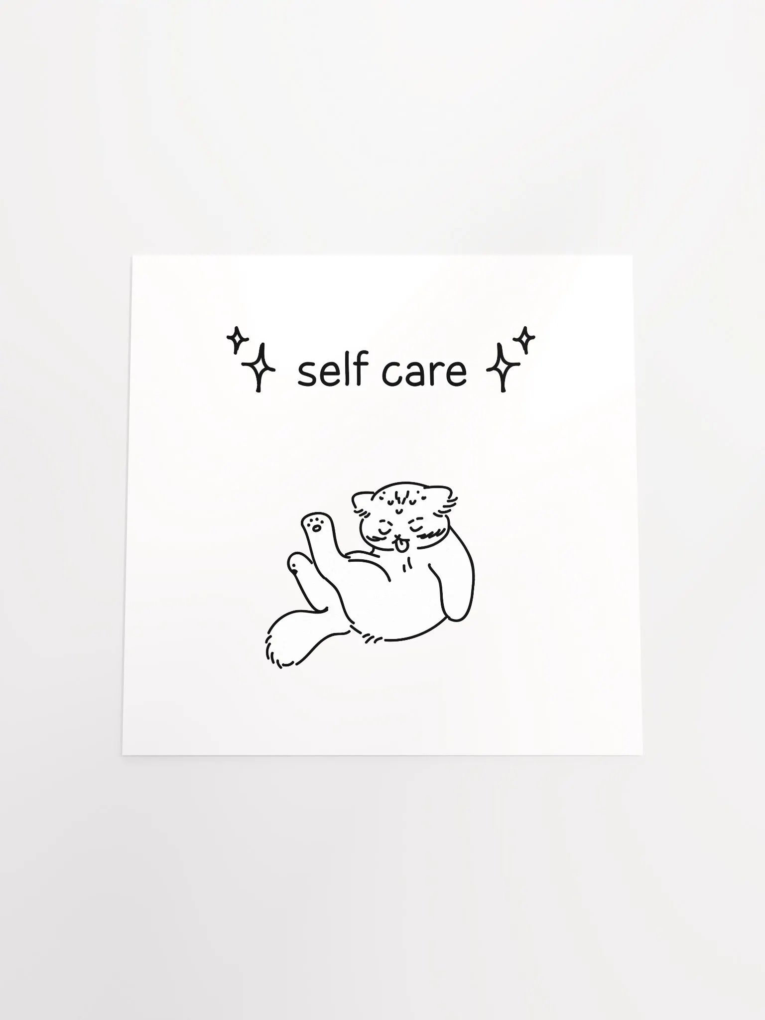 Self Care Manul - Matte Poster product image (4)