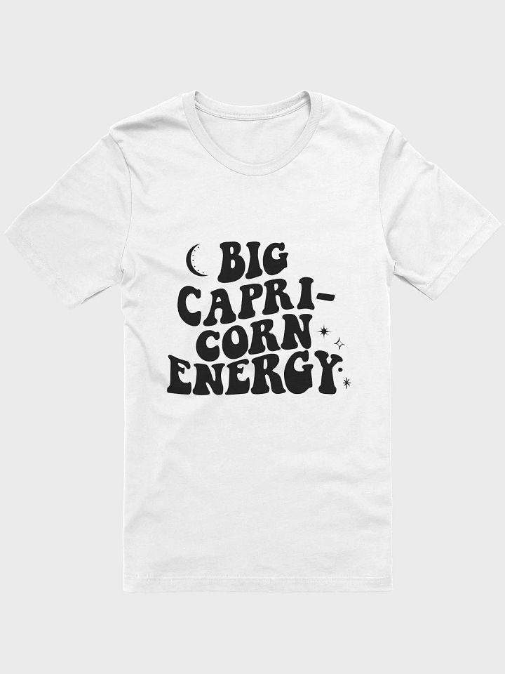 Big Capricorn Energy T-Shirt (Black logo) product image (1)