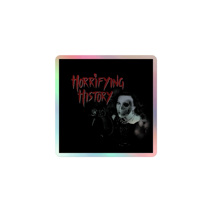 Horrifying History Square Sticker product image (1)