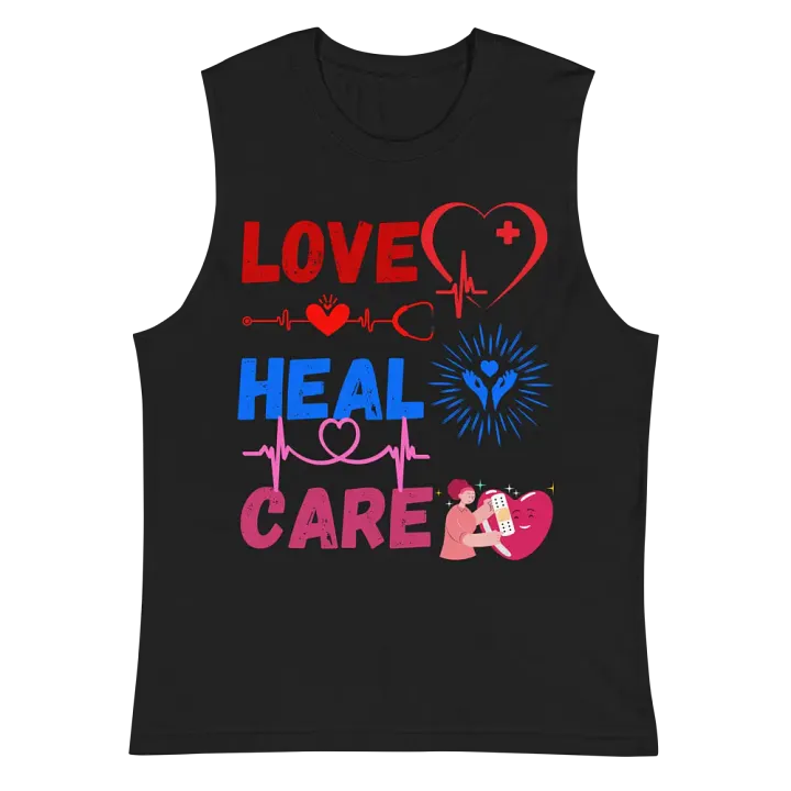 Love, Heal, Care Muscle Tank product image (3)