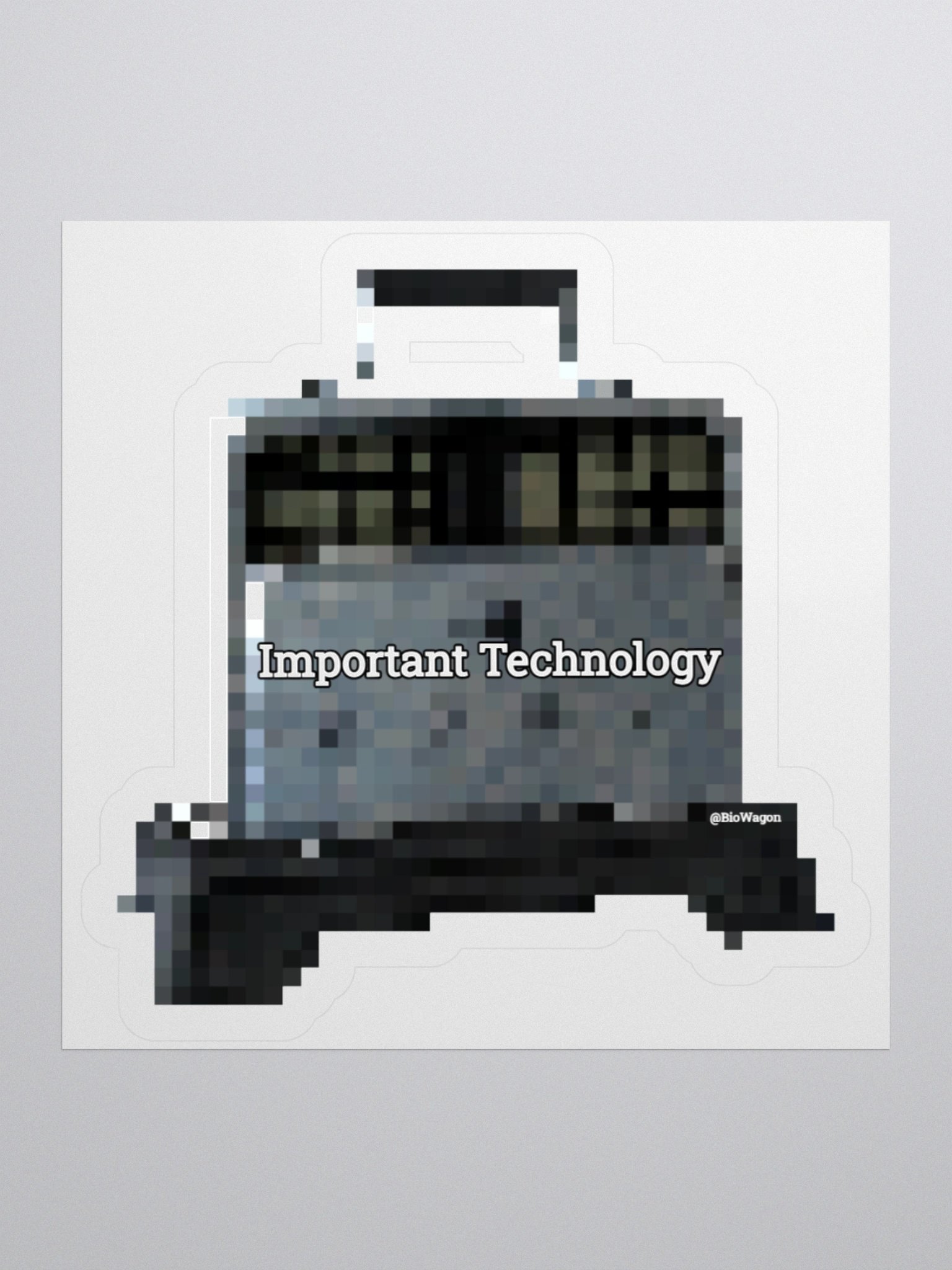 "Important Technology" Sticker product image (2)