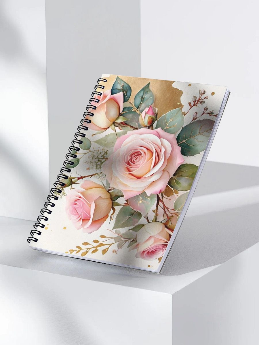 Golden Blush - Roses Spiral Notebook product image (3)