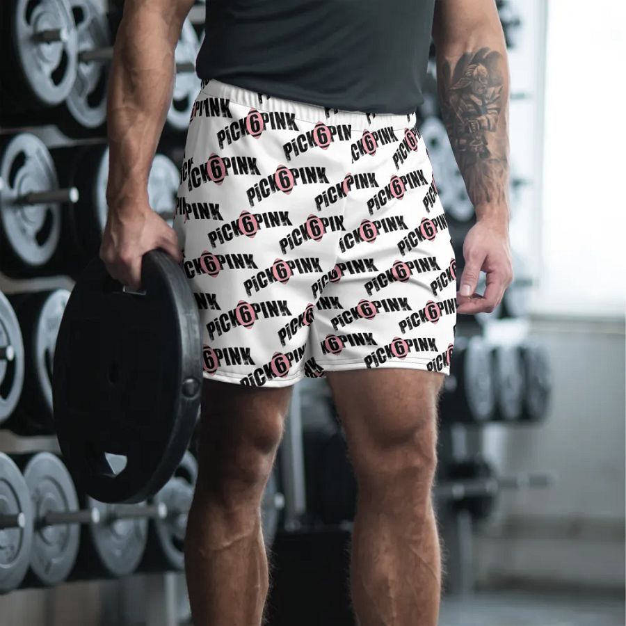 Pick 6 Pink White Athletic Shorts product image (4)