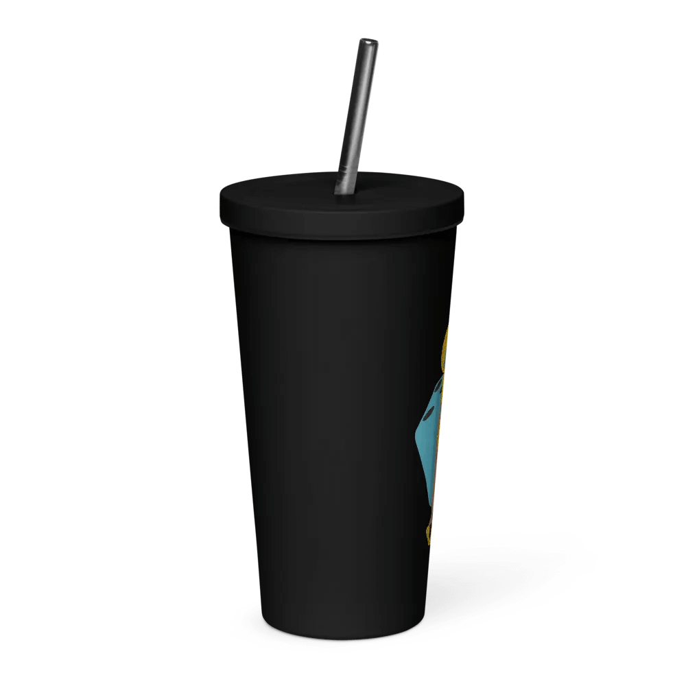 DiceGirl Insulated Tumbler with a Straw product image (4)