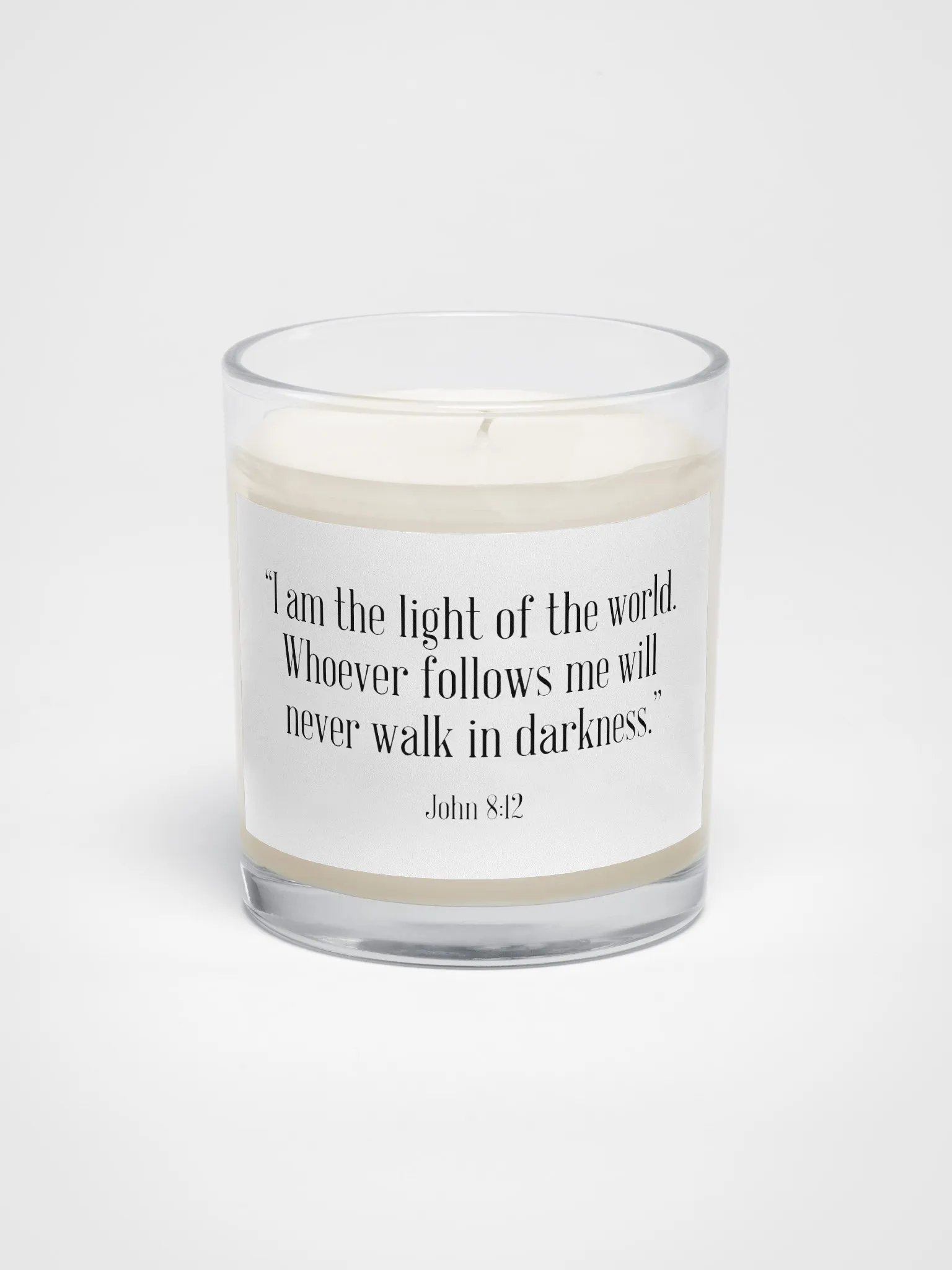 Follow the Light - John 8:12 Scripture Inspired Candle product image (1)