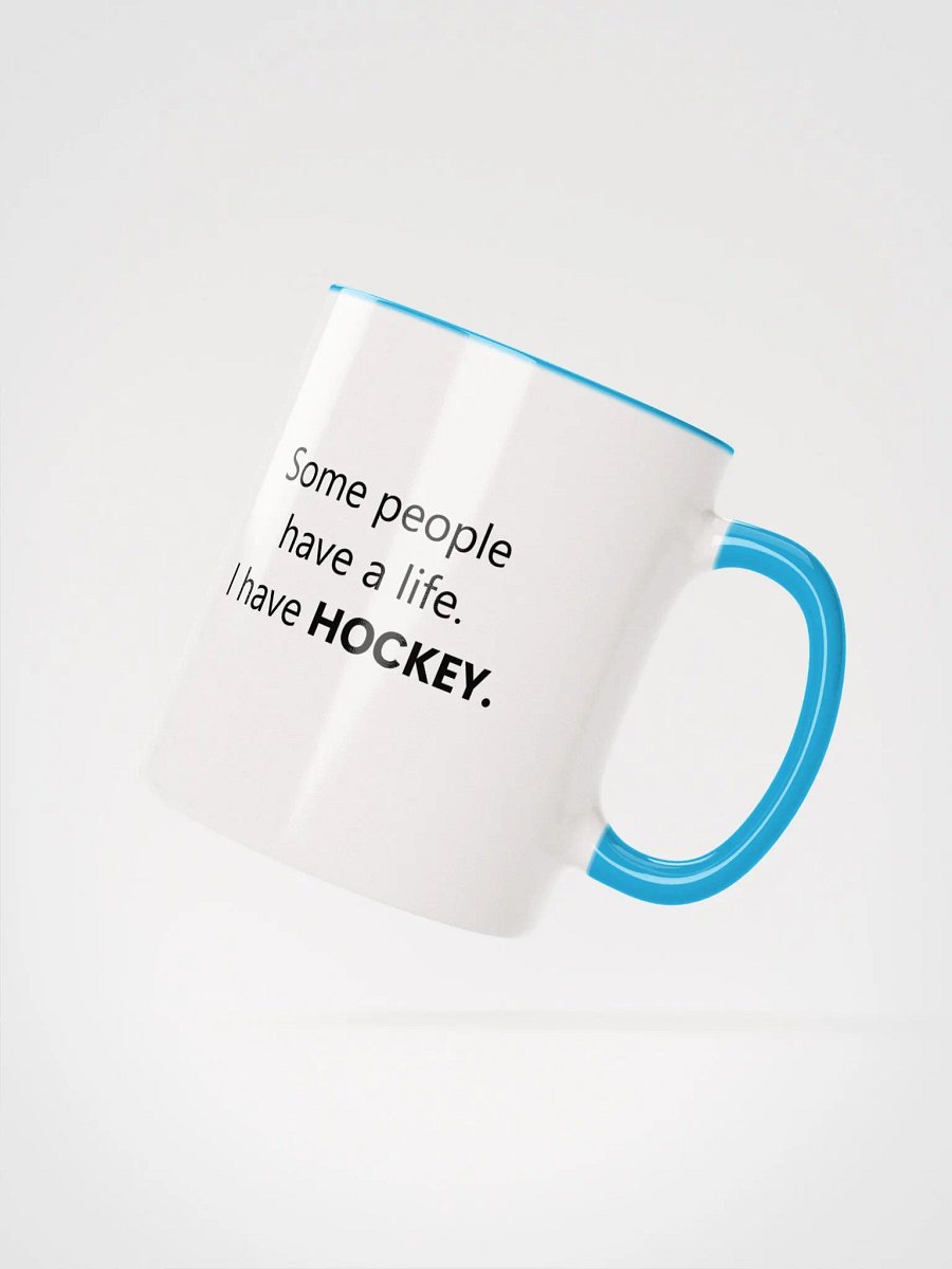 Light blue hockey life mug product image (3)