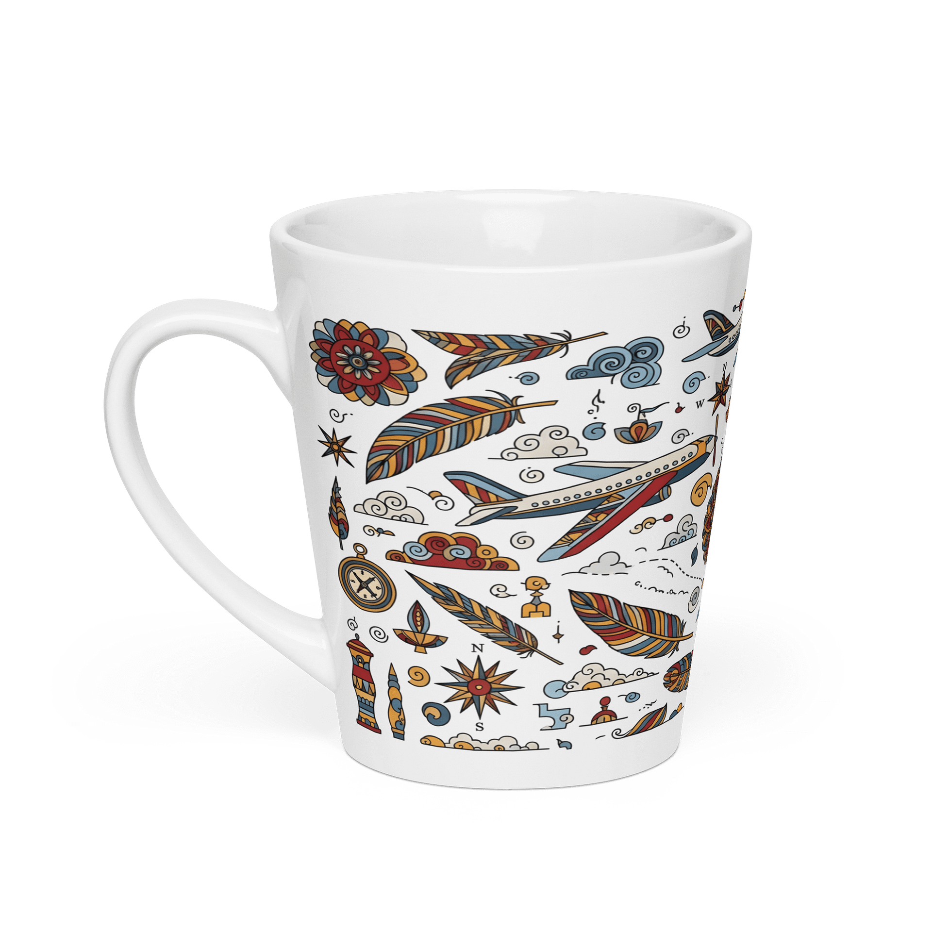 Boho Wanderlust Travel Aviation Pattern Mug product image (1)