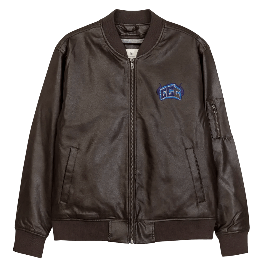 GGG Fire Logo Leather Jacket product image (11)
