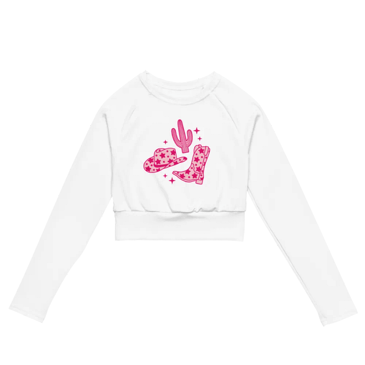 Star Cowgirl Recycled Long Sleeve Crop Top product image (2)