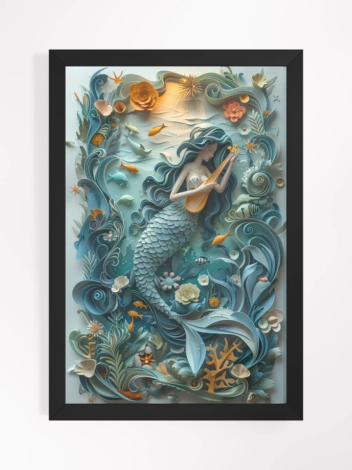 Mermaid's Melody - Stylish Framed Posters for Upscale Home Interiors product image (1)