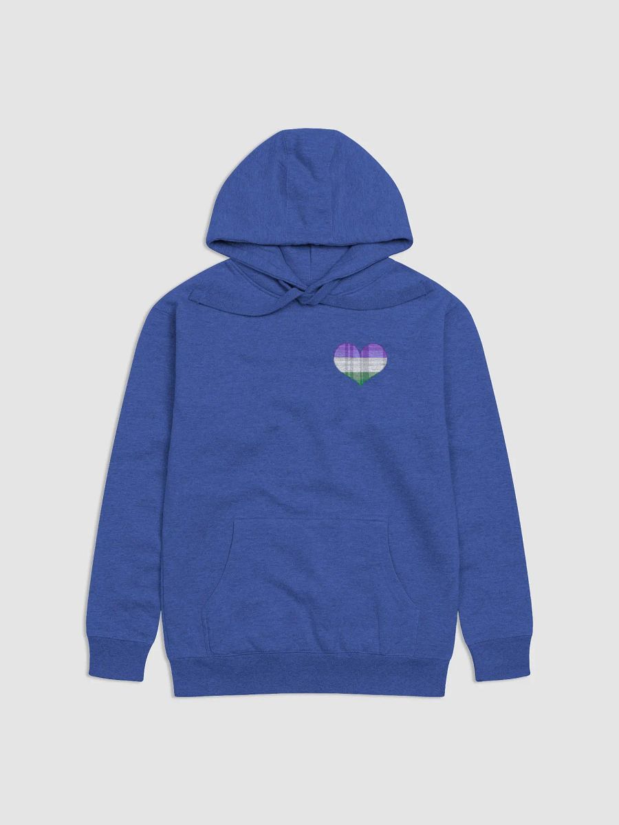 Flannel Heart Hoodie - GenderQueerPride product image (1)