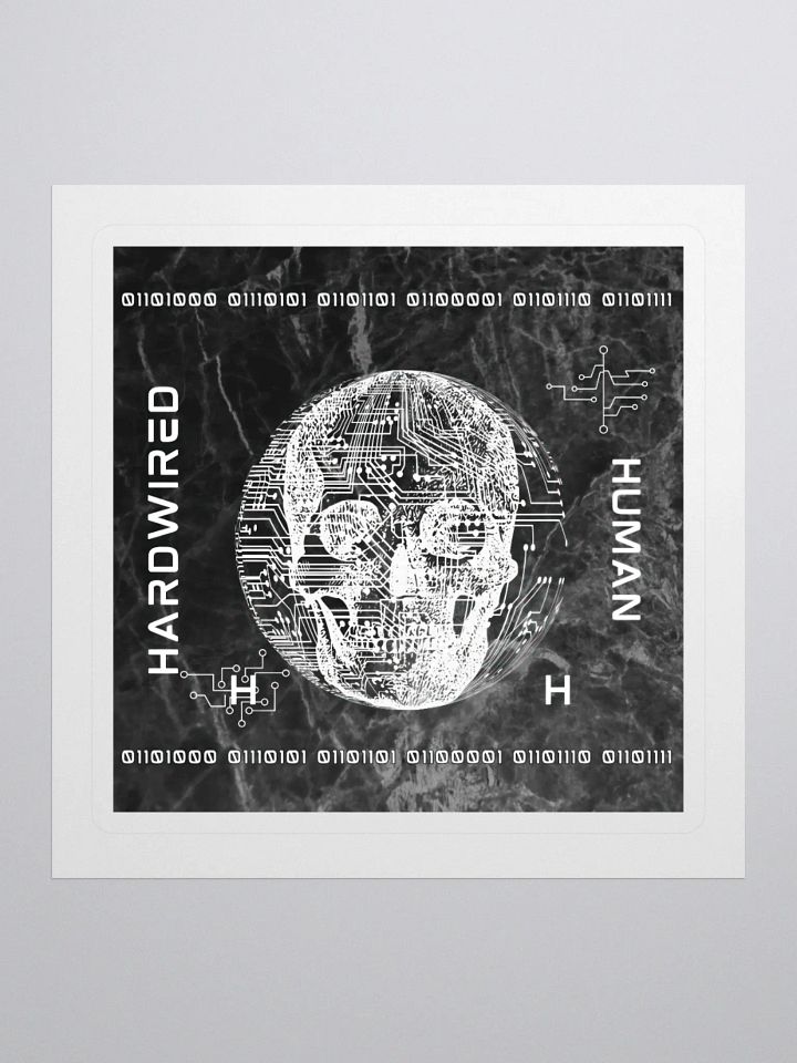 HARDWIRED HUMAN Cut Stickers product image (1)