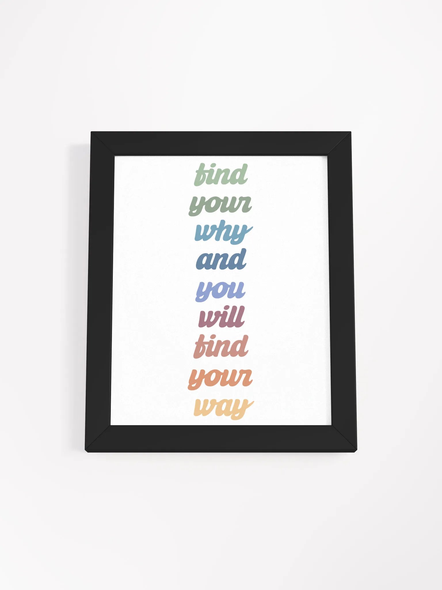 FIND YOUR WHY Framed High-Quality Matte Poster (in) product image (2)