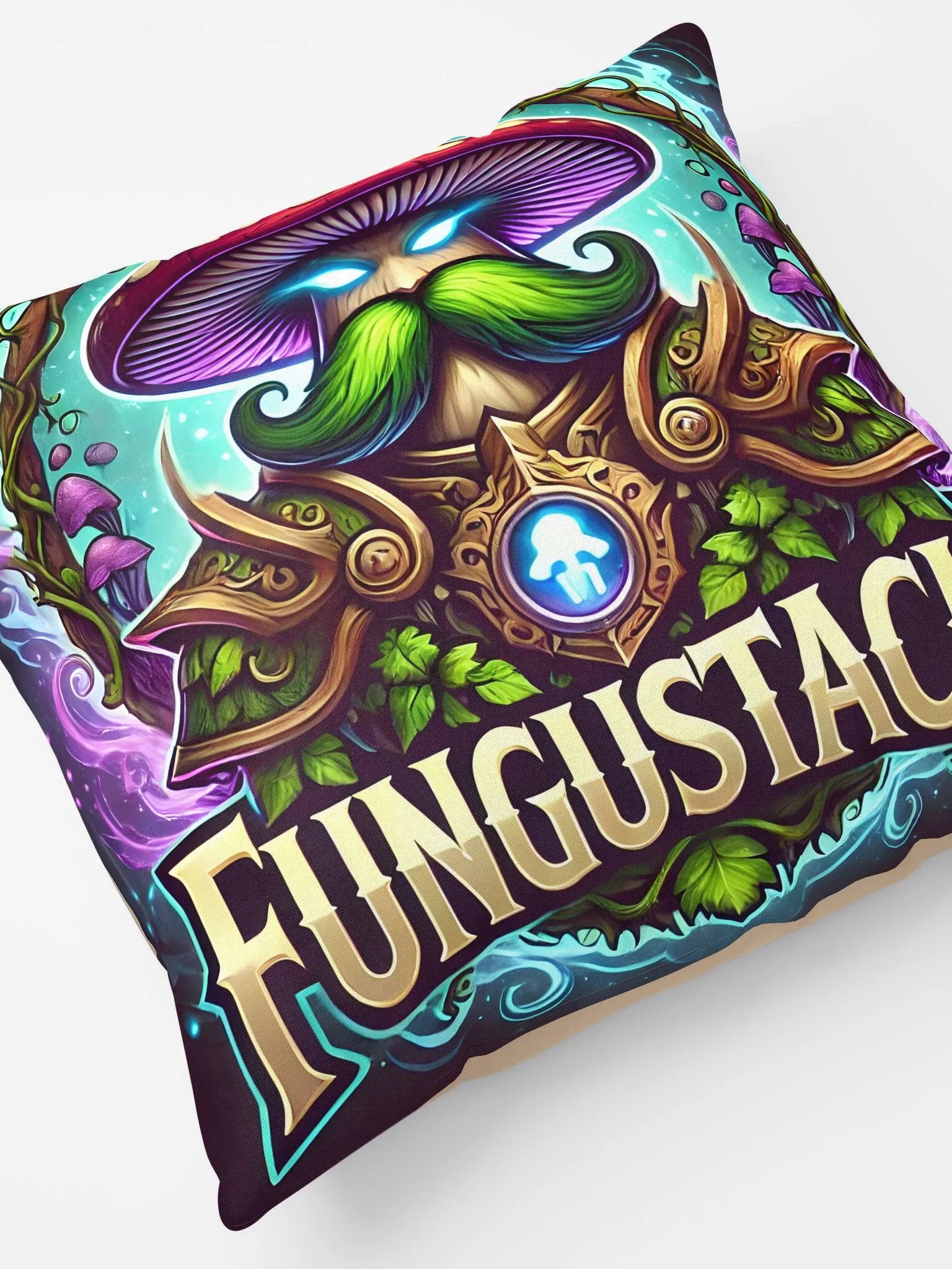 Fungustache All-Over Print Pillow product image (4)