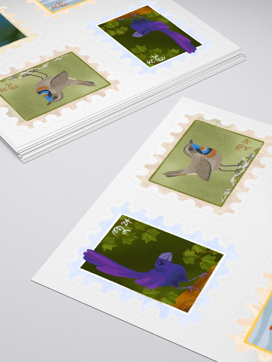 Bird Stamp Stickers Set 01 – Birbfest 2024 product image (3)