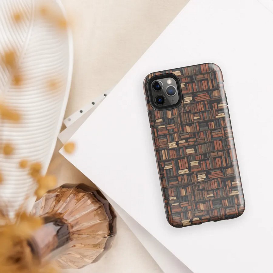 Bookshelf Pattern Books iPhone Tough Case product image (5)