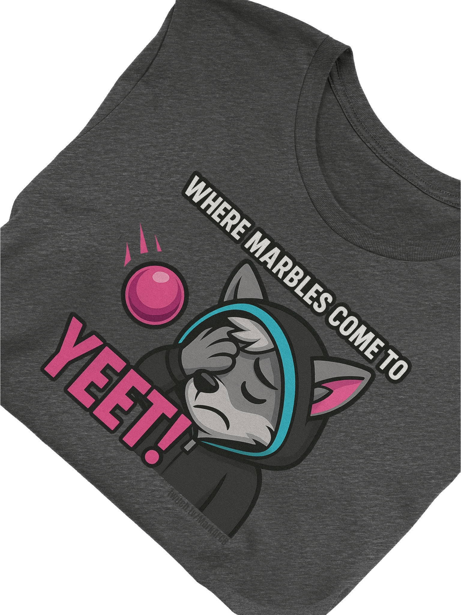"WHERE MARBLES COME TO YEET!" TEE – Official Stream Mascot Edition product image (50)