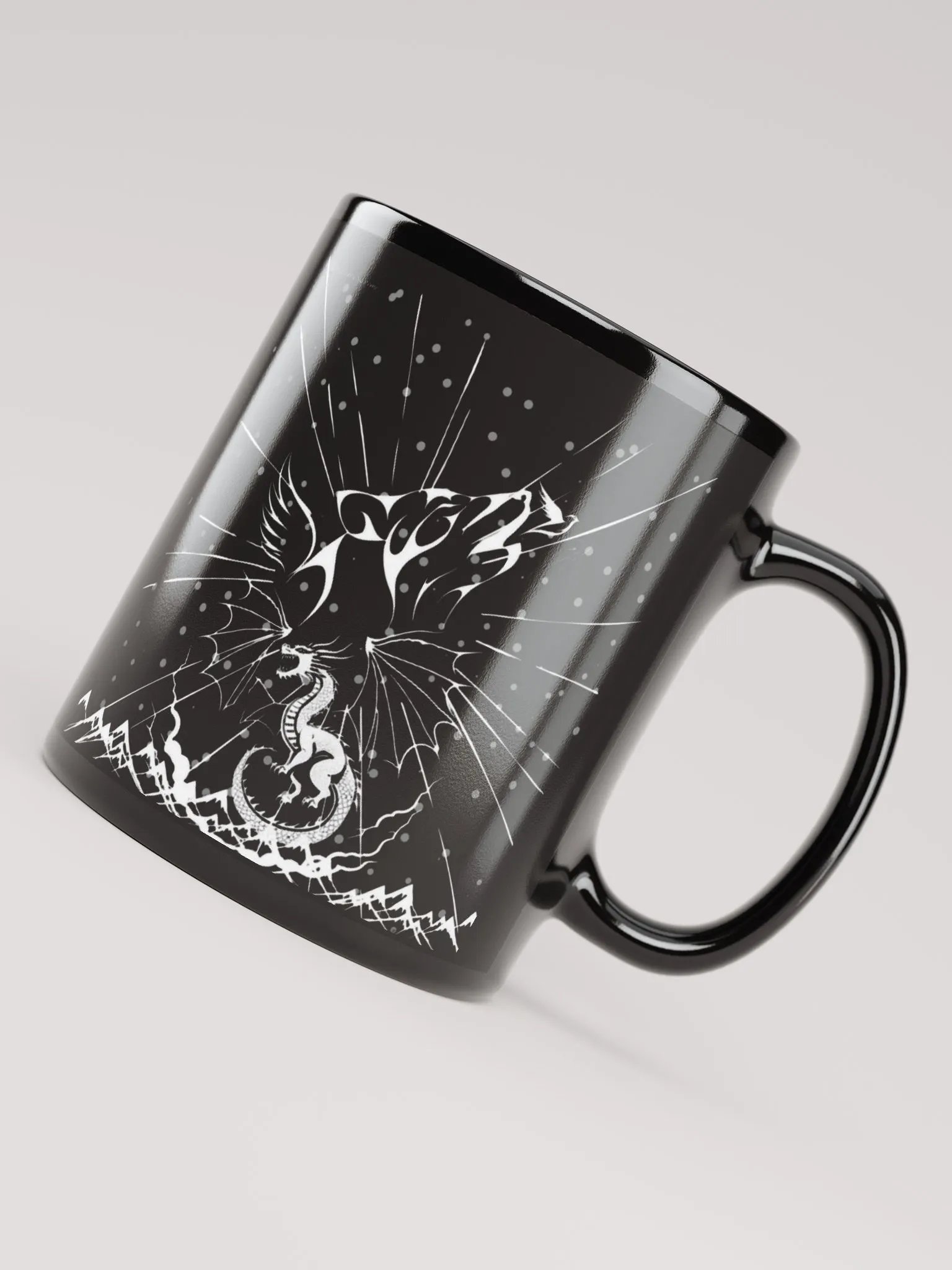Galactic Burst Black Glossy Mug product image (4)