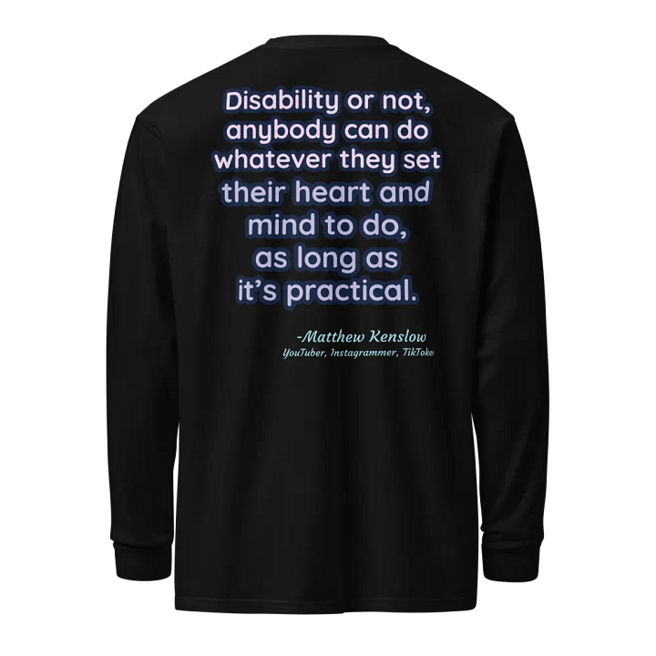Heavyweight Long Sleeve Shirt [Quote 2] | Garment-Dyed, Unisex product image (1)