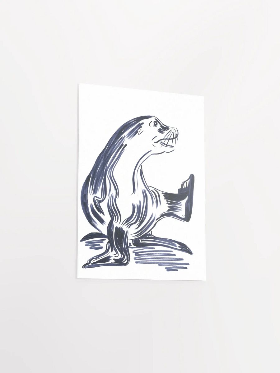 Happy Seal Art Print product image (9)