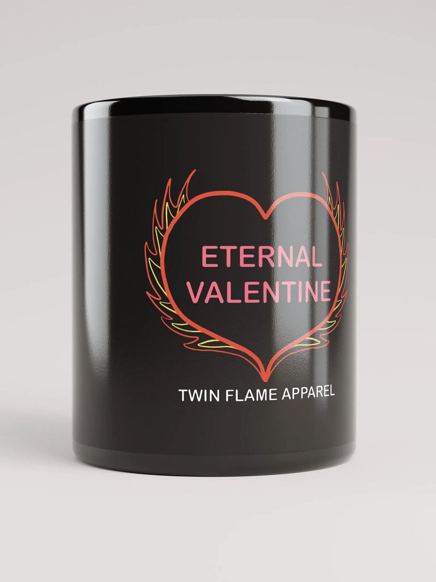 'Eternal Valentine' Black Glossy Mug product image (9)