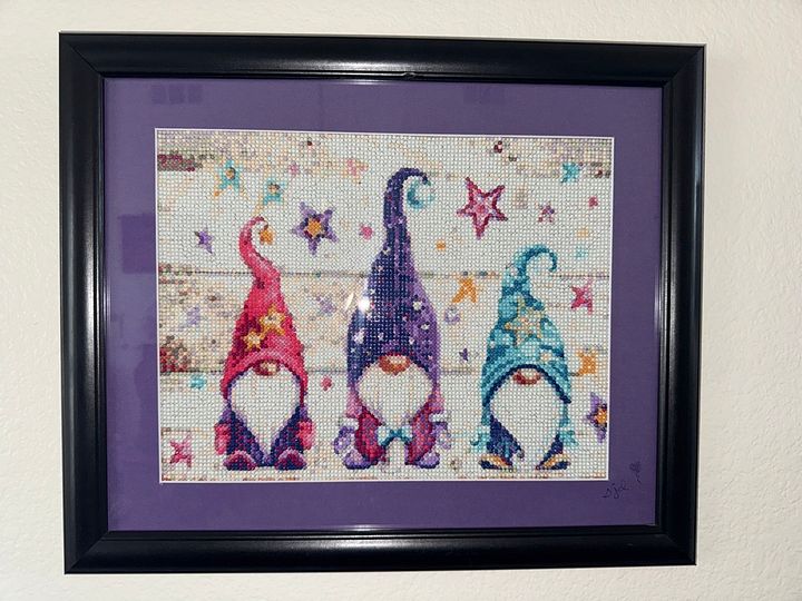 Wizard Gnome Trio Framed & Matted product image (1)