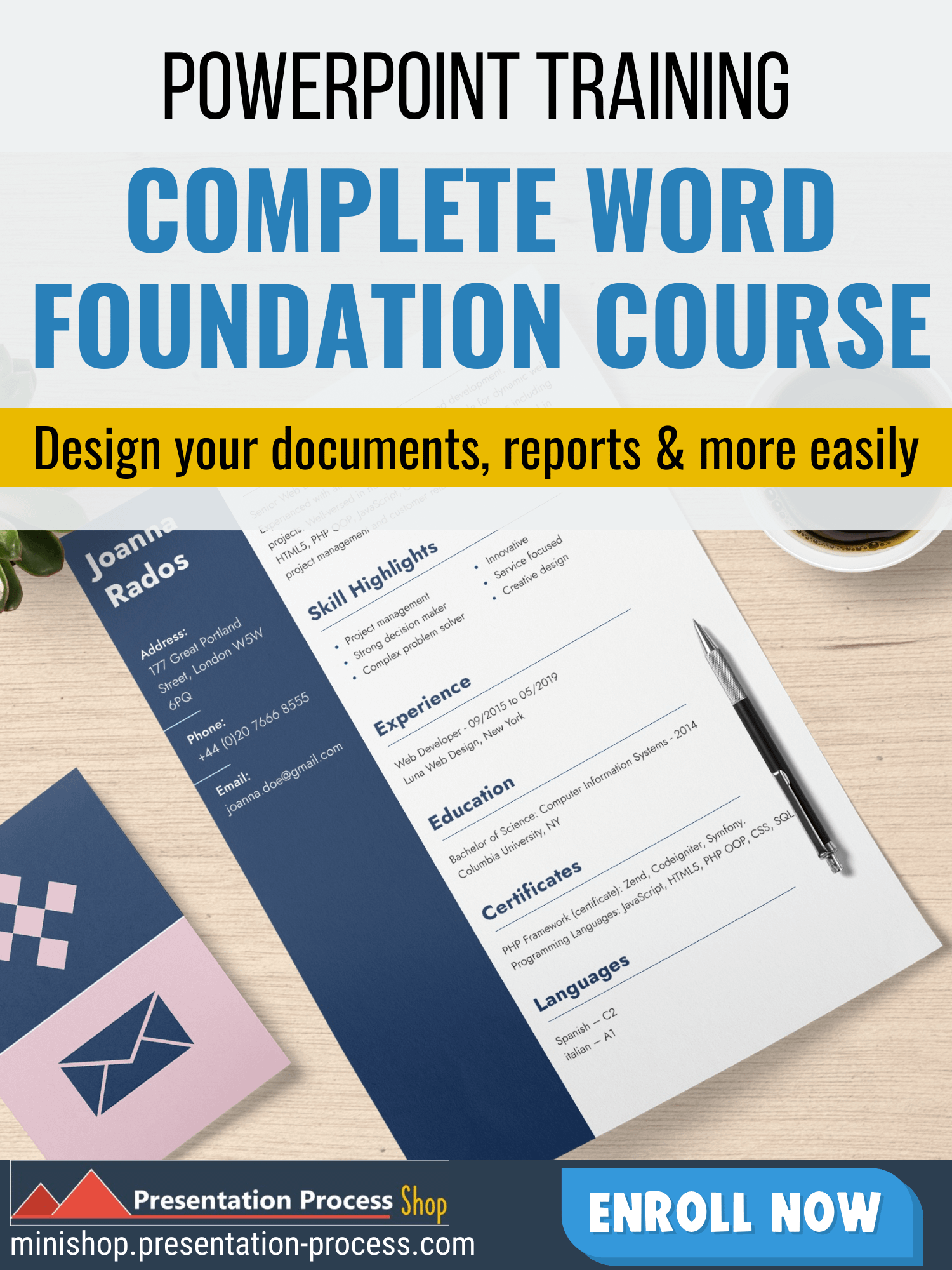 Complete PowerPoint Word Course product image (1)