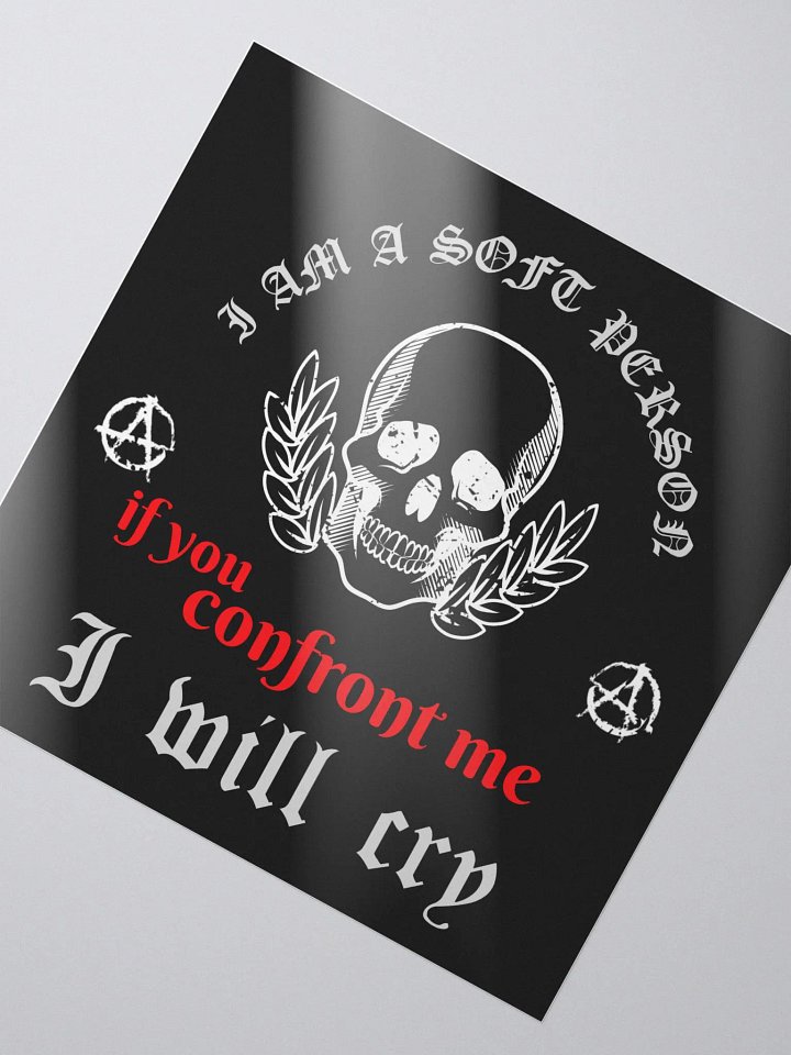 Soft Person bubble free stickers product image (2)