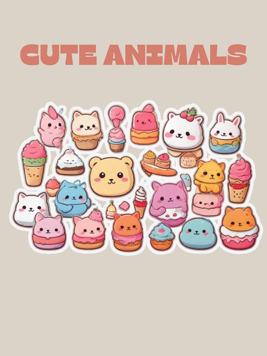 Cute Animals Sticker Sheet product image (3)