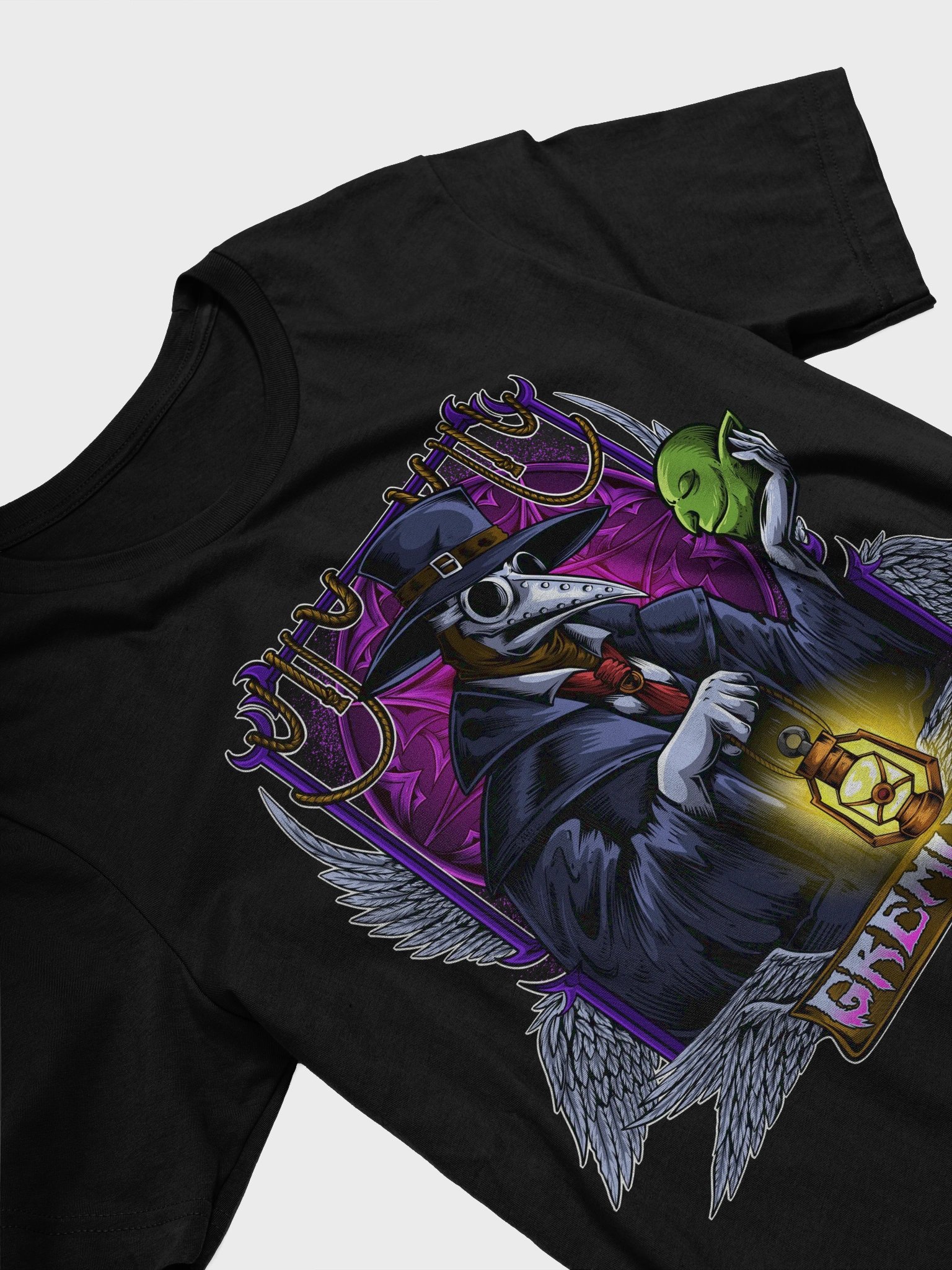 Plague Doctor Finds Gremlin - T-Shirt product image (23)