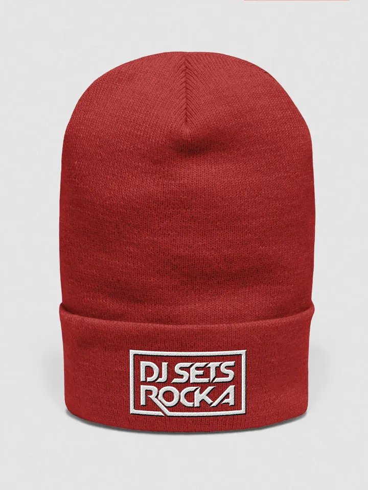DJSETSROCKA RED BEANIE product image (1)
