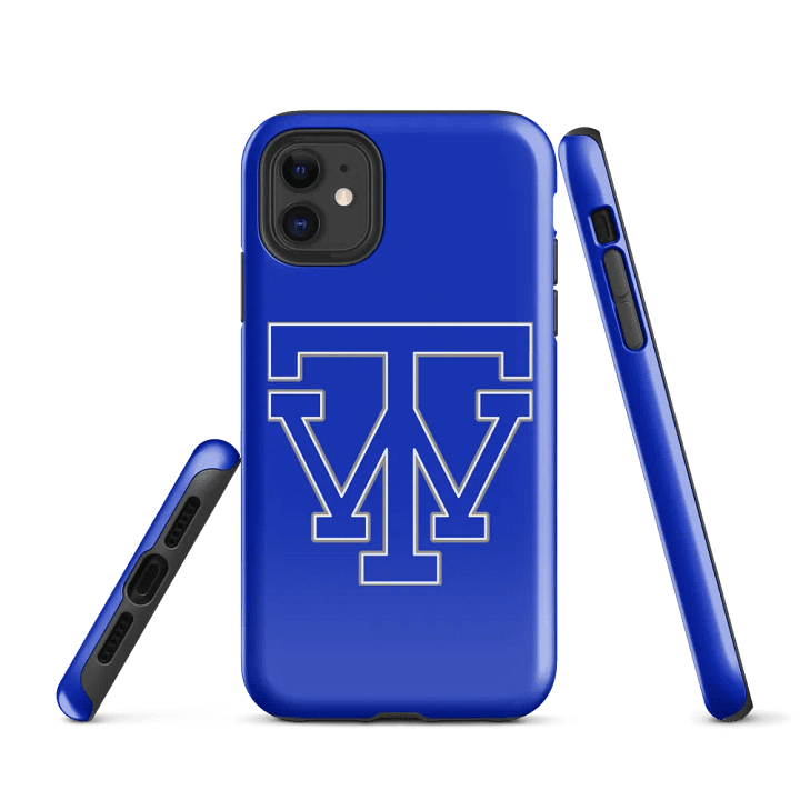 Thomas Walker TW Logo Blue iPhone Case product image (1)