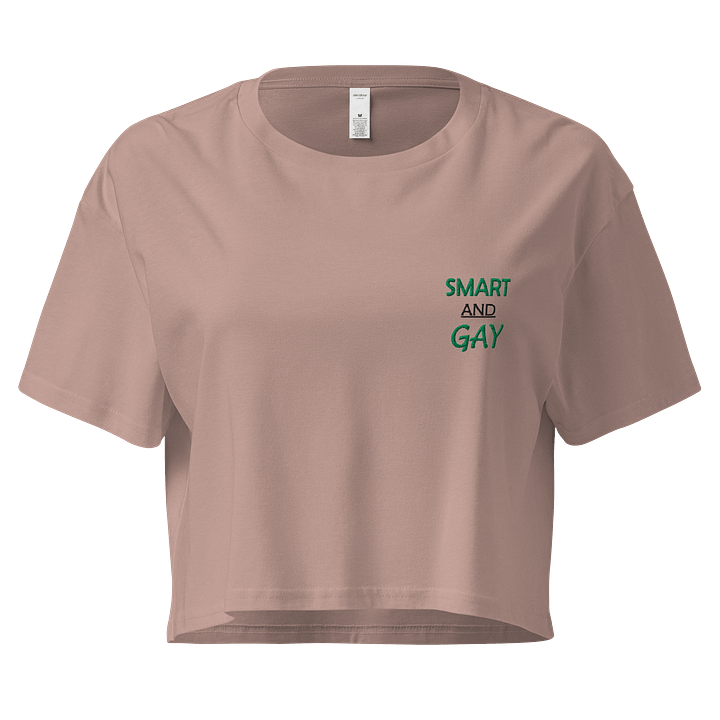 SMART & GAY (EMBROIDERED) Crop Top product image (9)