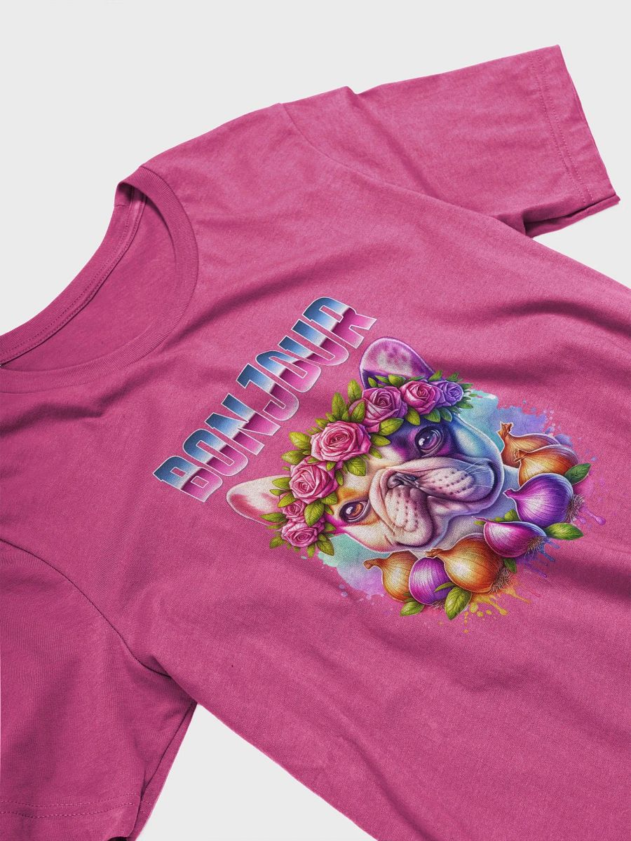 French Bulldog Bonjour Floral T-shirt product image (4)