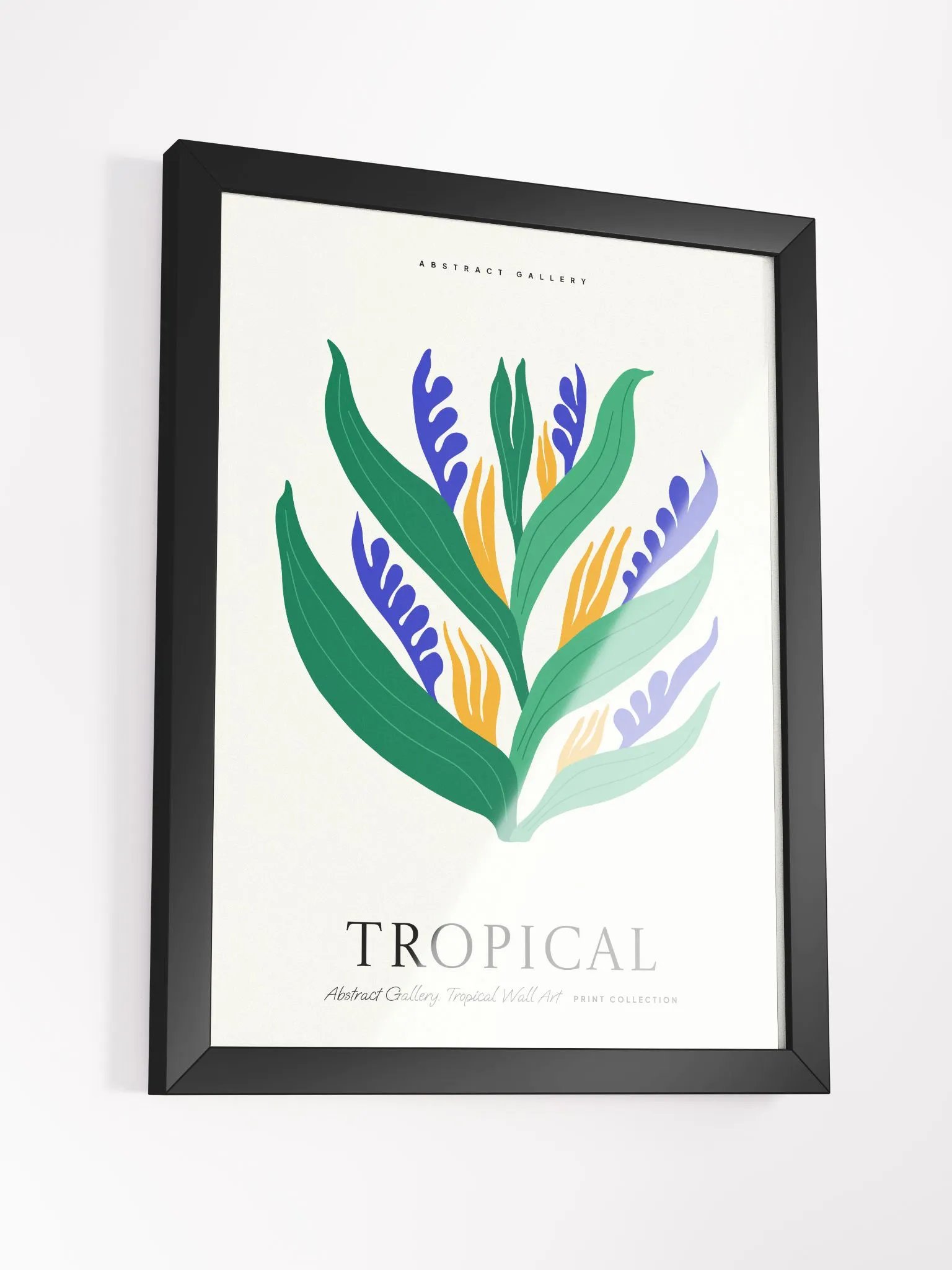 Tropical Leaf Dance - Framed Poster product image (3)