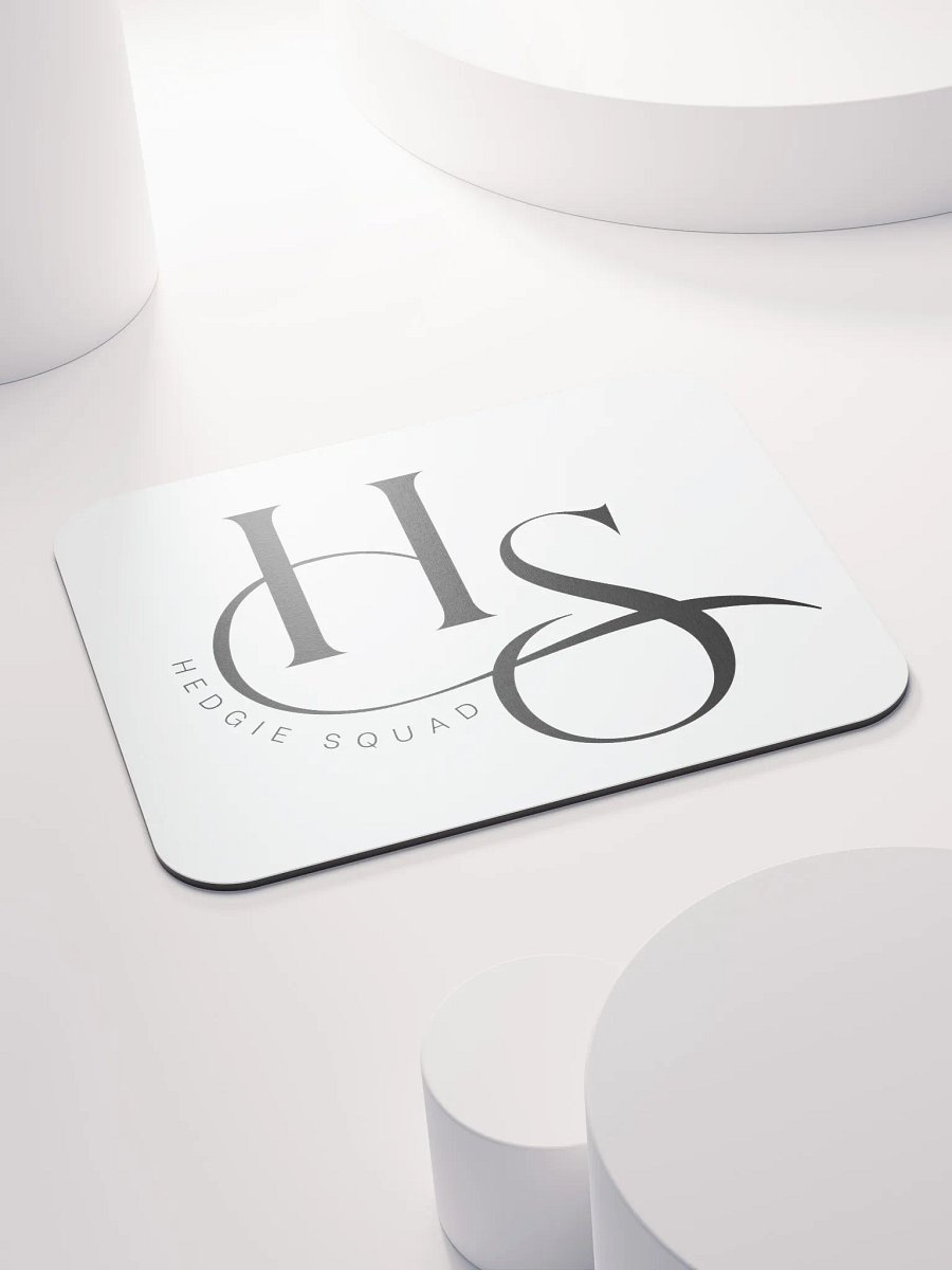 Hedgie Squad white mousemat (8.7″ × 7.1″ // 22cm × 18cm) product image (4)