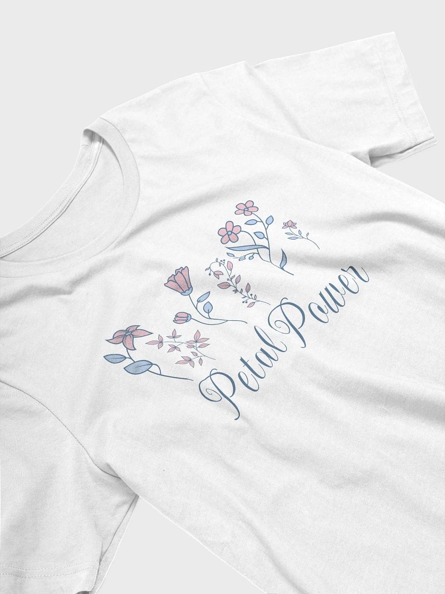 Petal Power Floral T-Shirt, Feminine Flower Tee, Cute Boho Botanical Shirt, Minimalist Wildflower Design, Gift for Garden Lovers product image (3)