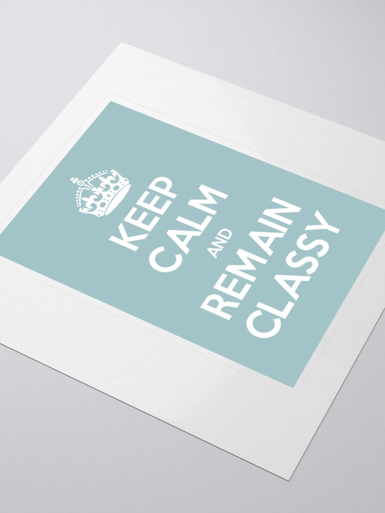 Keep Calm Sticker in Blue product image (10)