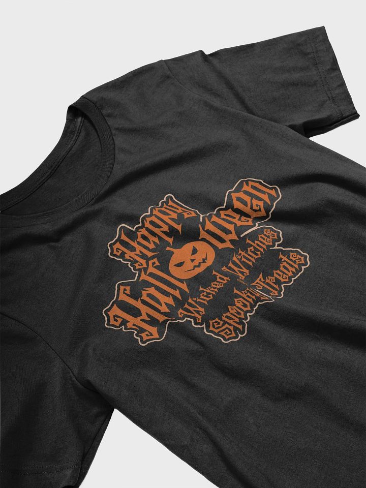 Party with our Happy Halloween Wicked Witches and Spooky Treats T-shirt. product image (2)